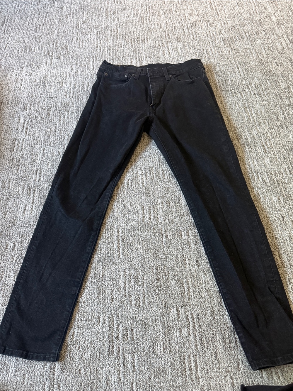 Slim Straight Men's Jeans in Black
